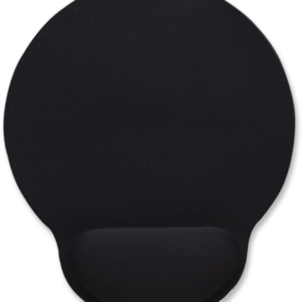 434362 Mouse Pad con Descansa Muñecas - el material de gel promueve la posición adecuada de la mano y la muñeca, Color negro