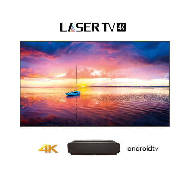 LASER TV HISENSE 120 Pulgadas 120L5G DLP 4K Smart Android HDR Laser+Phosphor Color filter; Audible Noise:32dB*Incluye pantalla de proyección e instalación* -