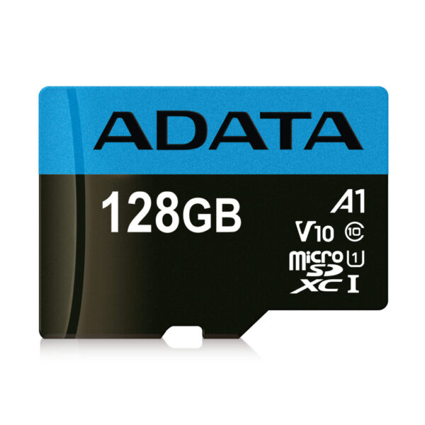 Memoria Micro SD ADATA AUSDX128GUICL10A1-RA1 - 128 GB, 100 MB/s, Negro, Clase 10
