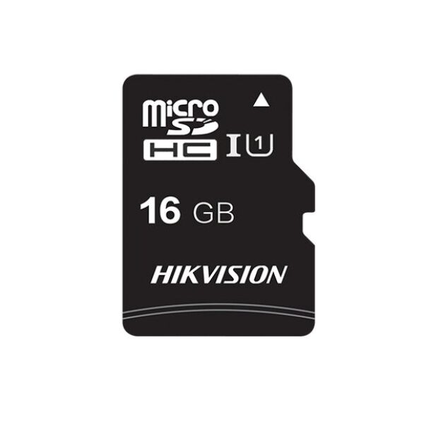 Tarjeta Micro SD  HIKVISION HS-TF-C1(STD)/16G/ADAPTER - 16 GB, 92 MB/s, 30 MB/s, Negro