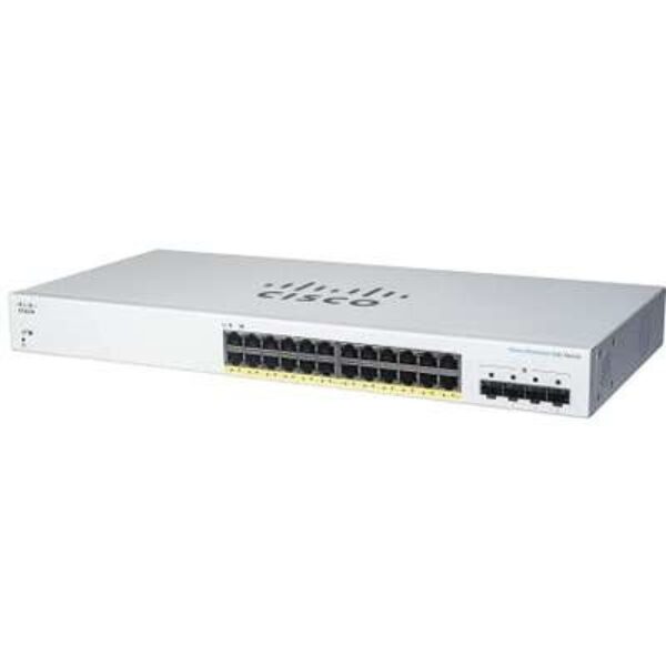 Switch CISCO CBS220-24P-4G-NA - Blanco, 24 puertos