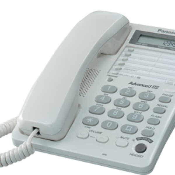 Teléfono Análogo PANASONIC - Escritorio, Color blanco, Si, No, LCD