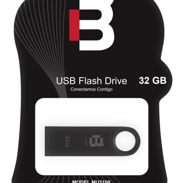 Memoria USB Blackpcs MU2108BL-32 - Negro, 32 GB, USB 2.0