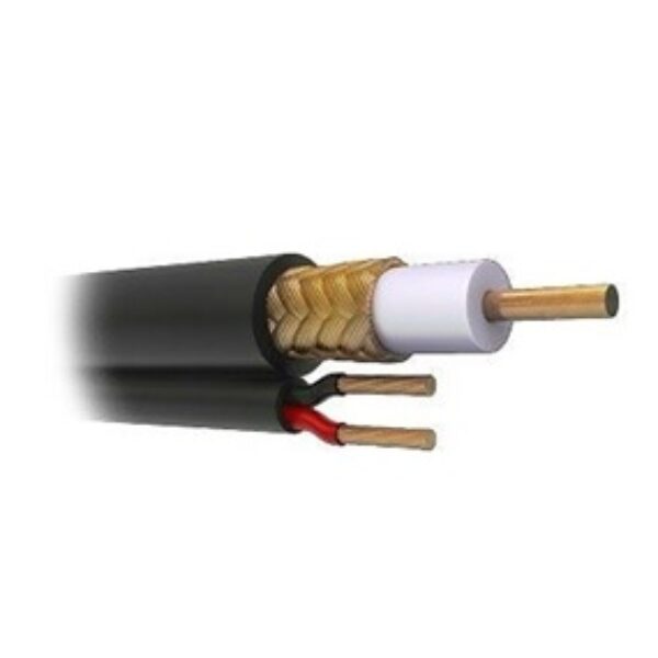 Cable Siames RG-59 WAM RG59UL-305B RG59UL-305B Negro