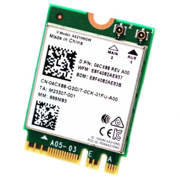 Tarjeta para red DELL AX210 4CX88