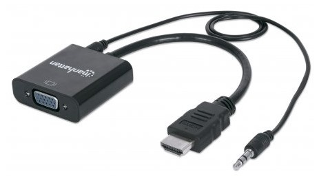 Convertidor HDMI a VGA MANHATTAN 151559 Negro