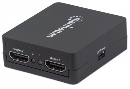 Video splitter MANHATTAN 207652 Negro