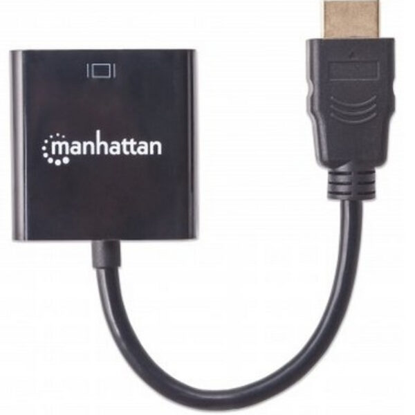 Convertidor HDMI a VGA MANHATTAN 151467 Negro