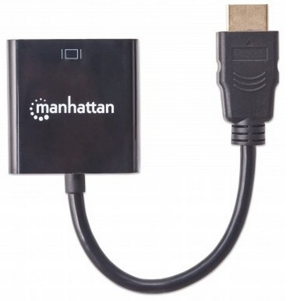 Convertidor HDMI a VGA MANHATTAN 151467 Negro