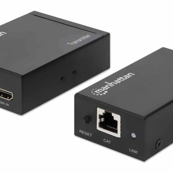 Kit extensor de HDMI sobre Ethernet MANHATTAN 207584 Negro