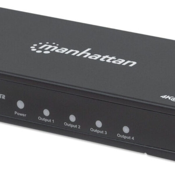 Video Splitter HDMI 4k@60Hz MANHATTAN 207805 Negro