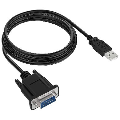 Convertidor USB A Serial DB9M BROBOTIX 963579 Negro