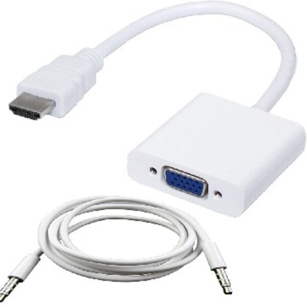 Convertidor HDMI a VGA BROBOTIX 110964B Color blanco