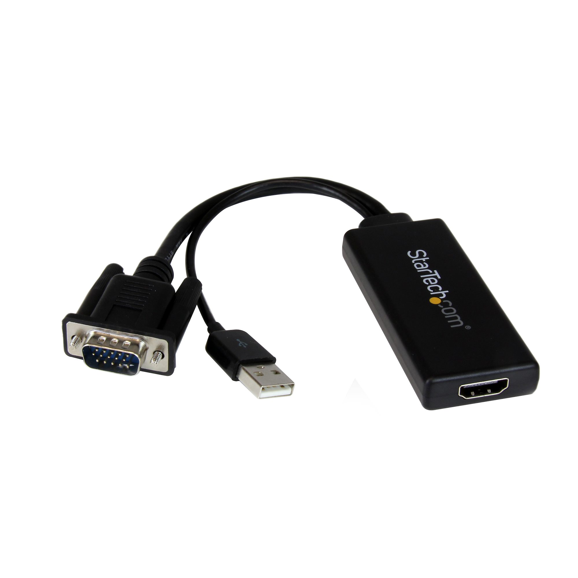 Adaptador VGA a HDMI StarTech.com VGA2HDU Negro