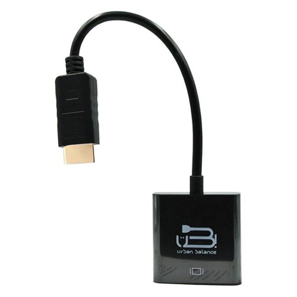 Adaptadores HDMI URBAN BALANCE VGA A HDMI - UB Negro