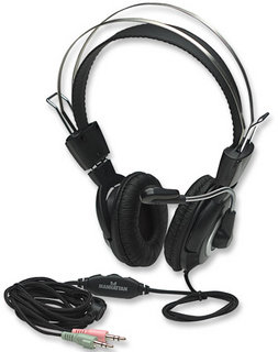 Auriculares MANHATTAN 175555 Negro