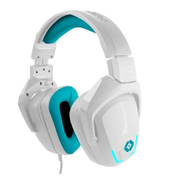 Diadema Gamer VORTRED V-930433 Blanco/Cian