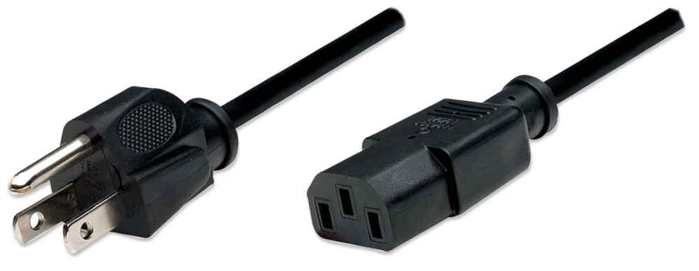 Cable de Corriente MANHATTAN 300179 Negro