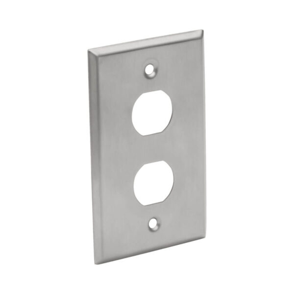 Placa Frontal de Ancho Sencillo de 2 Puertos TRIPP-LITE N206-FP02-IND Plata