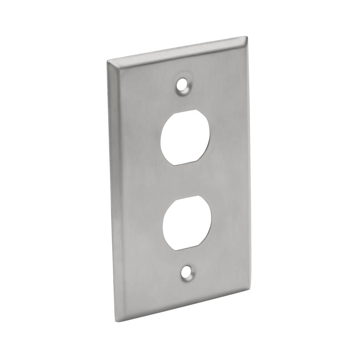 Placa Frontal de Ancho Sencillo de 2 Puertos TRIPP-LITE N206-FP02-IND Plata