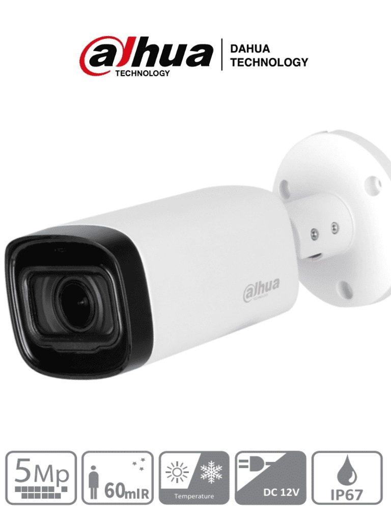 Cámara Bala Dahua Technology DH-HAC-HFW1500RN-Z-IRE6-2712-S2 HFW1500R-Z-IRE6 2880 x 1620 Pixeles