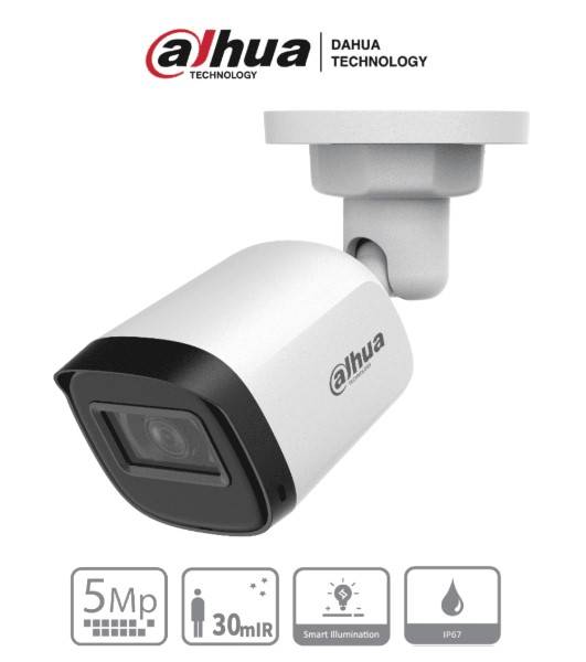 Cámara Bala Análoga Dahua Technology DH-HAC-B1A51N-U-0280B HAC-B1A51-U-28 Exterior