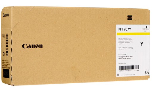 Tanque CANON PFI-707 Y 9824B001 Amarillo