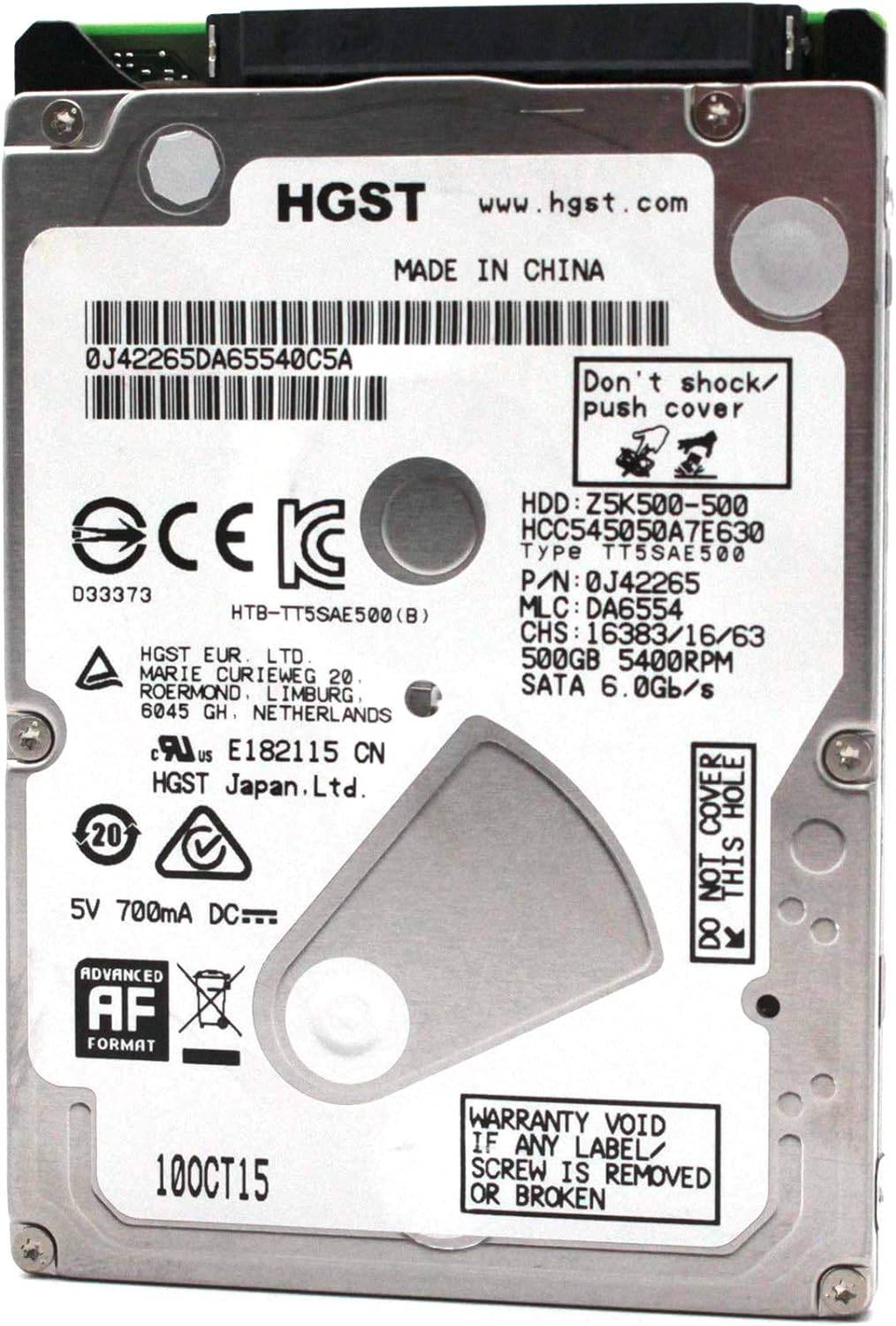 Disco Duro HITACHI NEWPULL HCC545050A7E630 500 GB