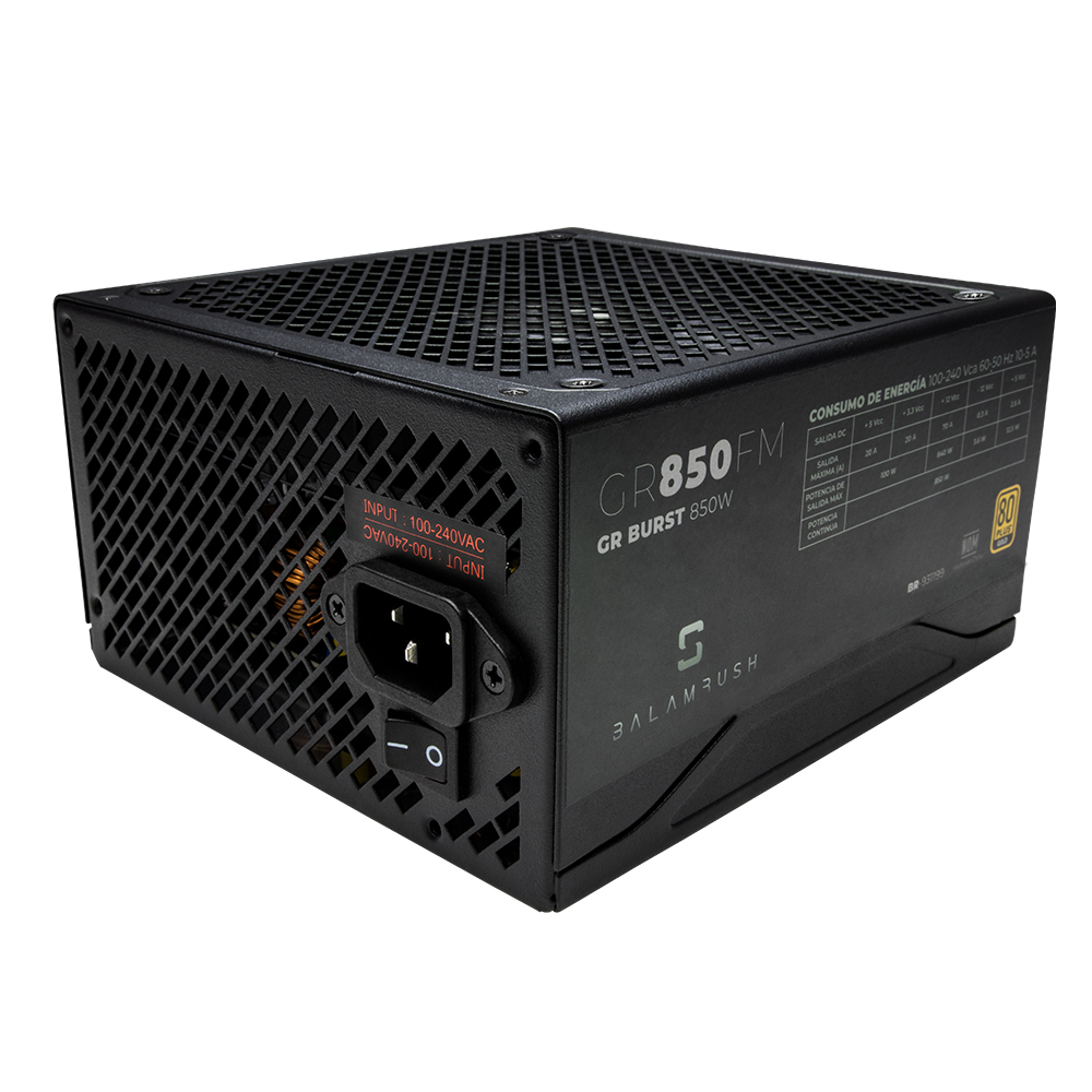 Fuente de poder Balam Rush BR-931199 Negro