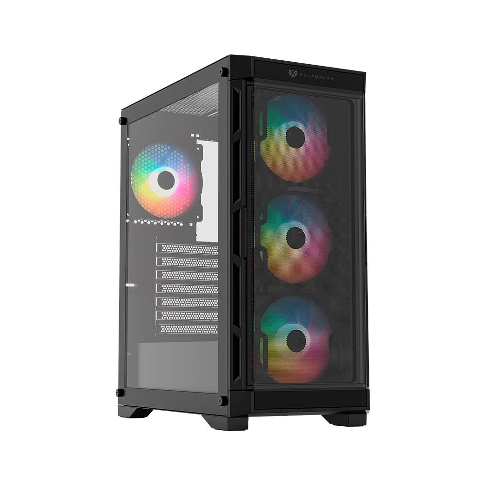 Gabinete Gamer Balam Rush Carbono Twin Mate BR-938839 Negro