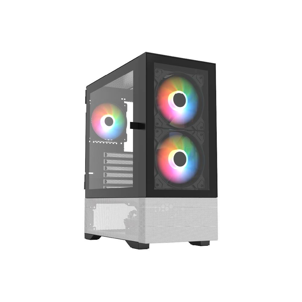 Gabinetes Gaming Balam Rush Nitrox Crystal 5500CBW Legend Series BR-938921 Blanco