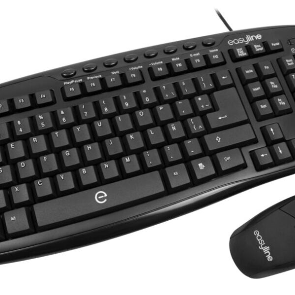 Kit Teclado / Mouse Easy Line Balance EL-993391 Negro