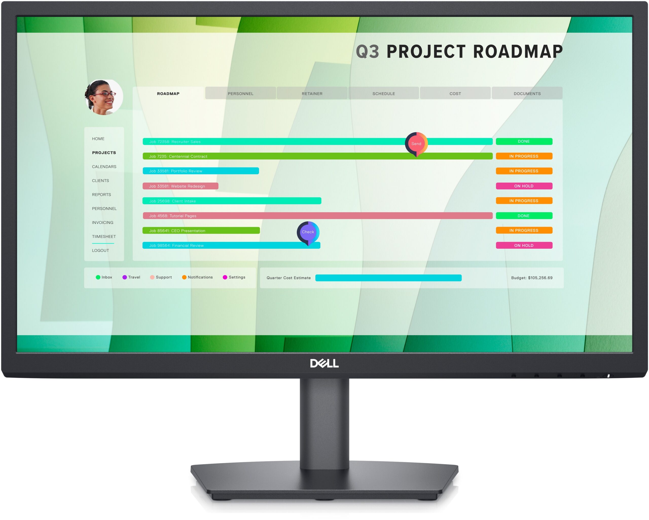 Monitor DELL E2223HN 250 cd / m²