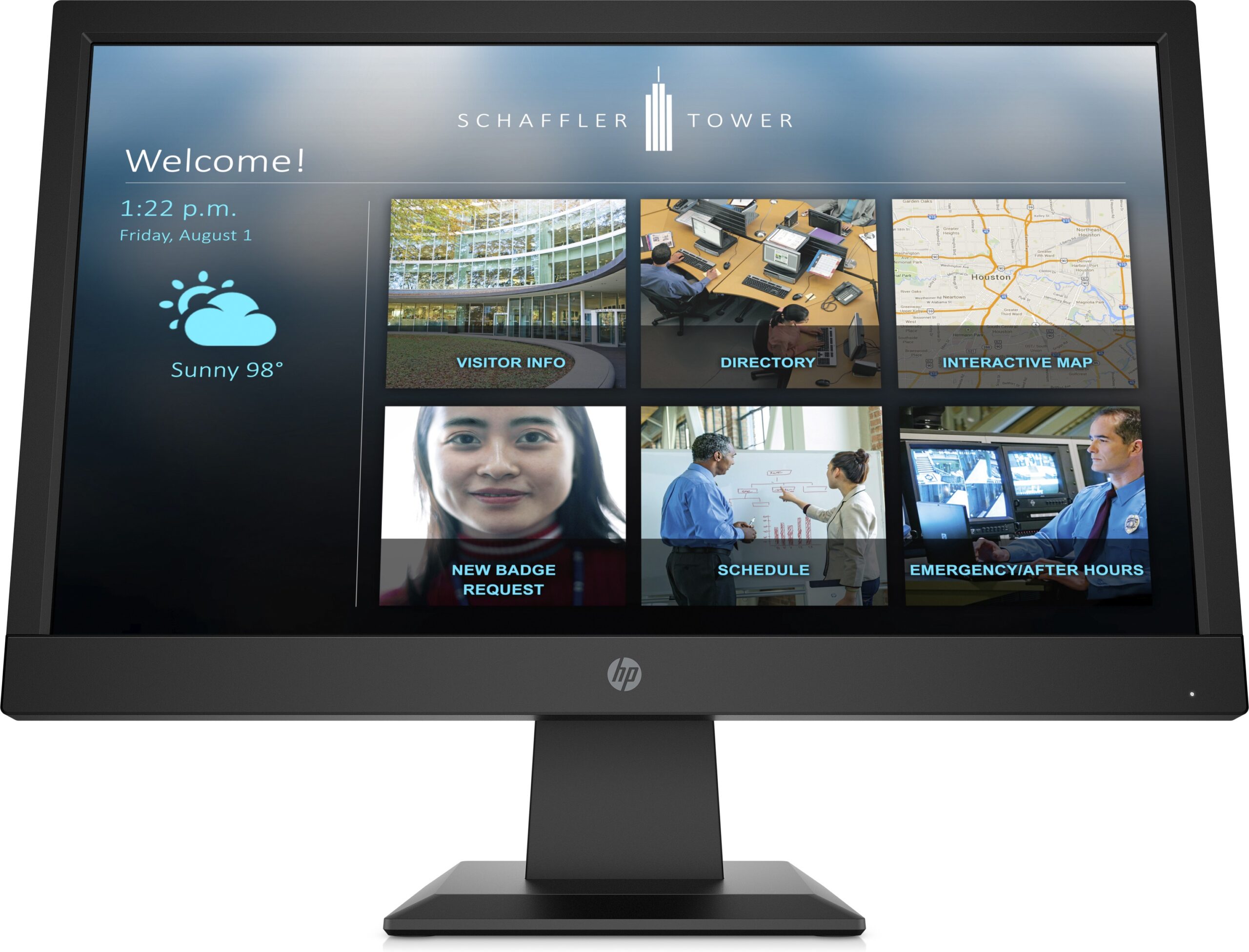 Monitor. HP 9TY83AA#ABA Negro