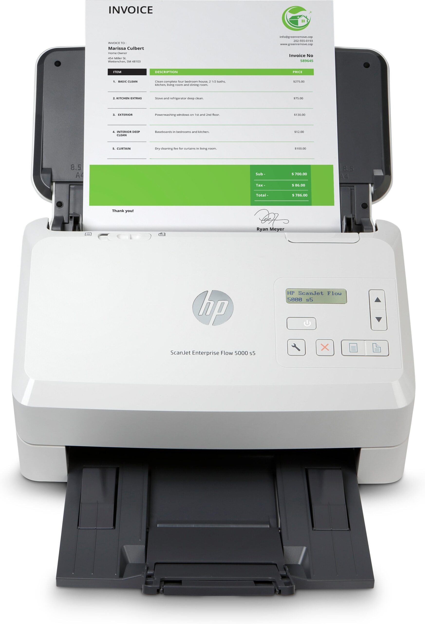 Escáner HP 5000 s5 6FW09A 7500 páginas