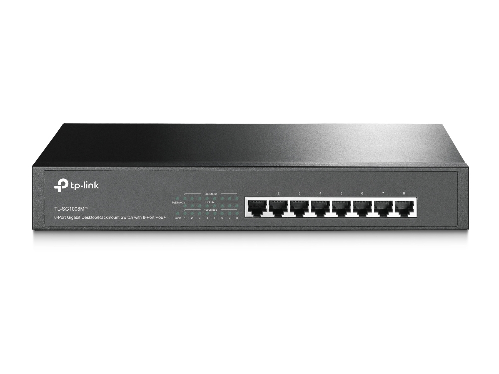 SWITCH POE ADMINISTRABLE TP-LINK TL-SG1008MP 8 puertos