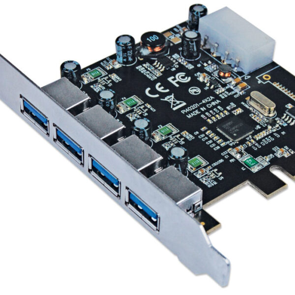 Tarjeta PCI Express USB MANHATTAN 152891 5 Gbit/s