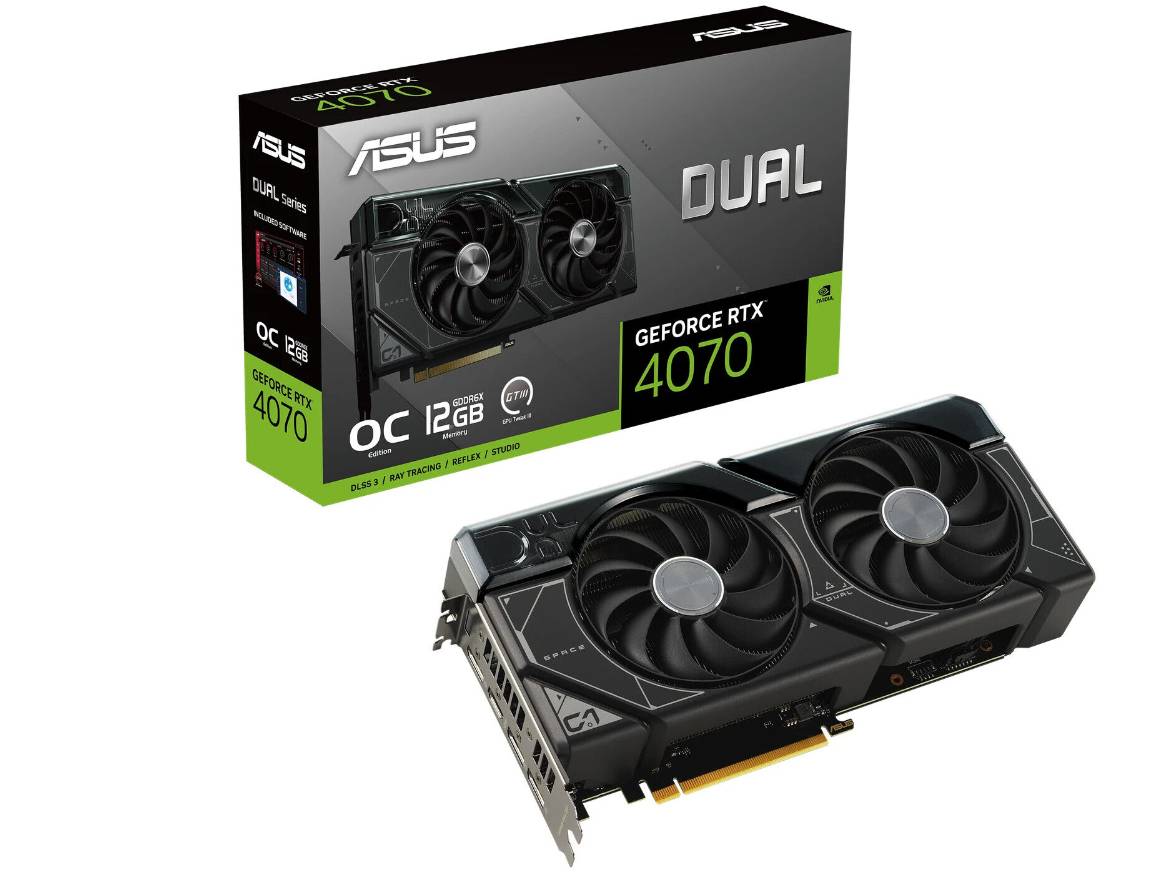 Tarjeta de video ASUS DUAL-RTX4070-O12G 90YV0IZ4-M0AA00 NVIDIA