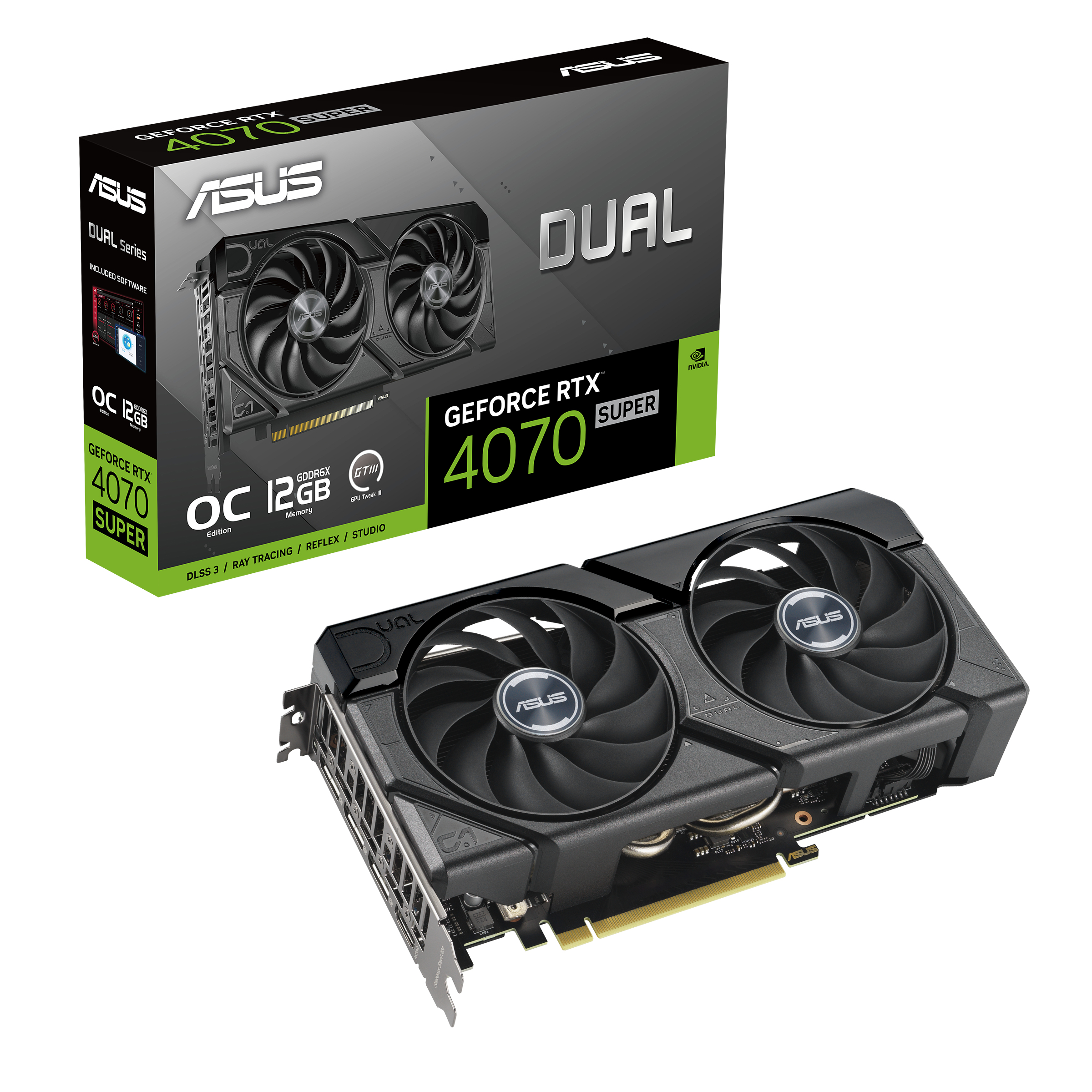 Tarjetas de video ASUS DUAL-RTX4070S-O12G-EVO NVIDIA
