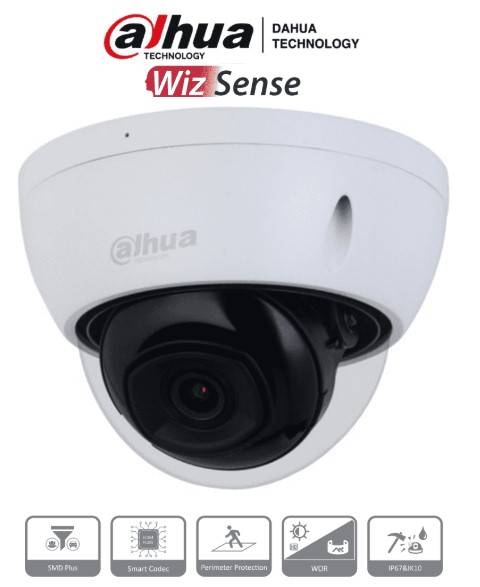 Cámara domo IP Dahua Technology DH-IPC-HDBW2541E-S IPC-HDBW2541E-S 2592 x 1944 Pixeles
