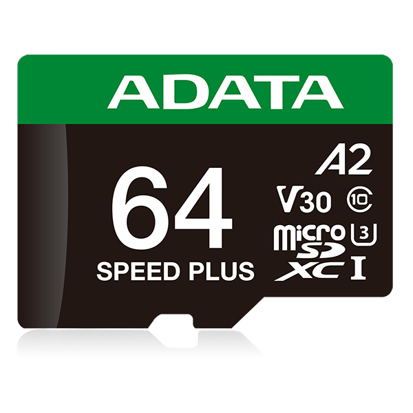 Micro Secure Digital ADATA SPEED PLUS UD64GUI3V30A2SP-RA1 64 GB