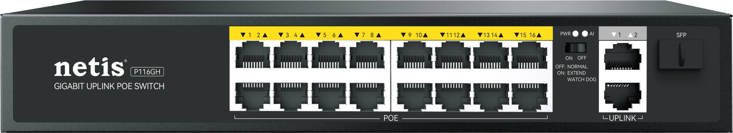 Switches NETIS P116GH 19 puertos