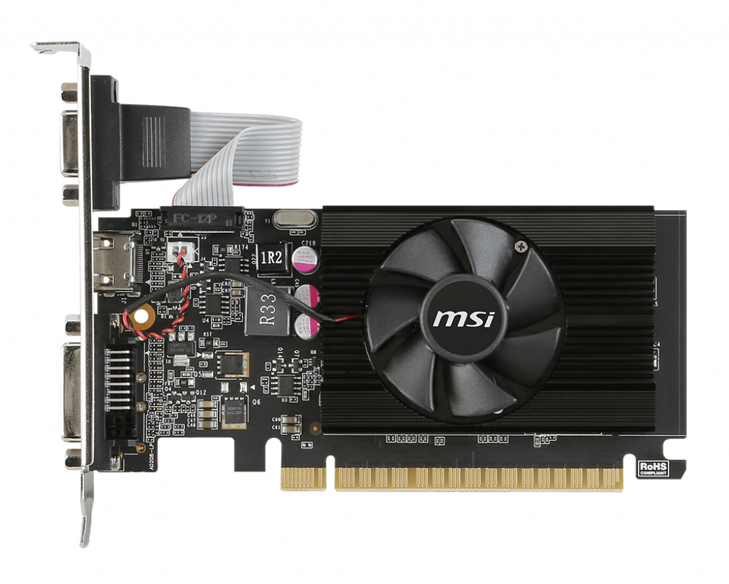 Tarjeta de video Gaming MSI GT 710 2GD3 LP 710 2GD3 LP NVIDIA