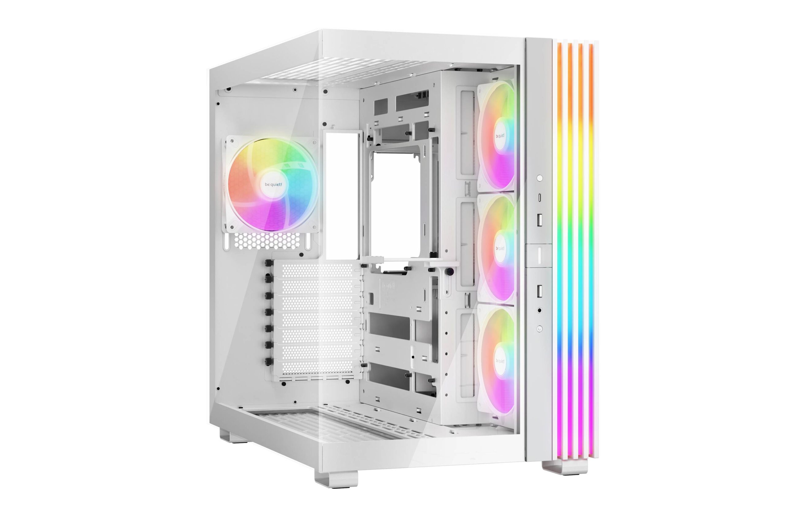 Gabinetes Gaming Be Quiet LIGHT BASE 600 LX WHITE BGW68 Blanco