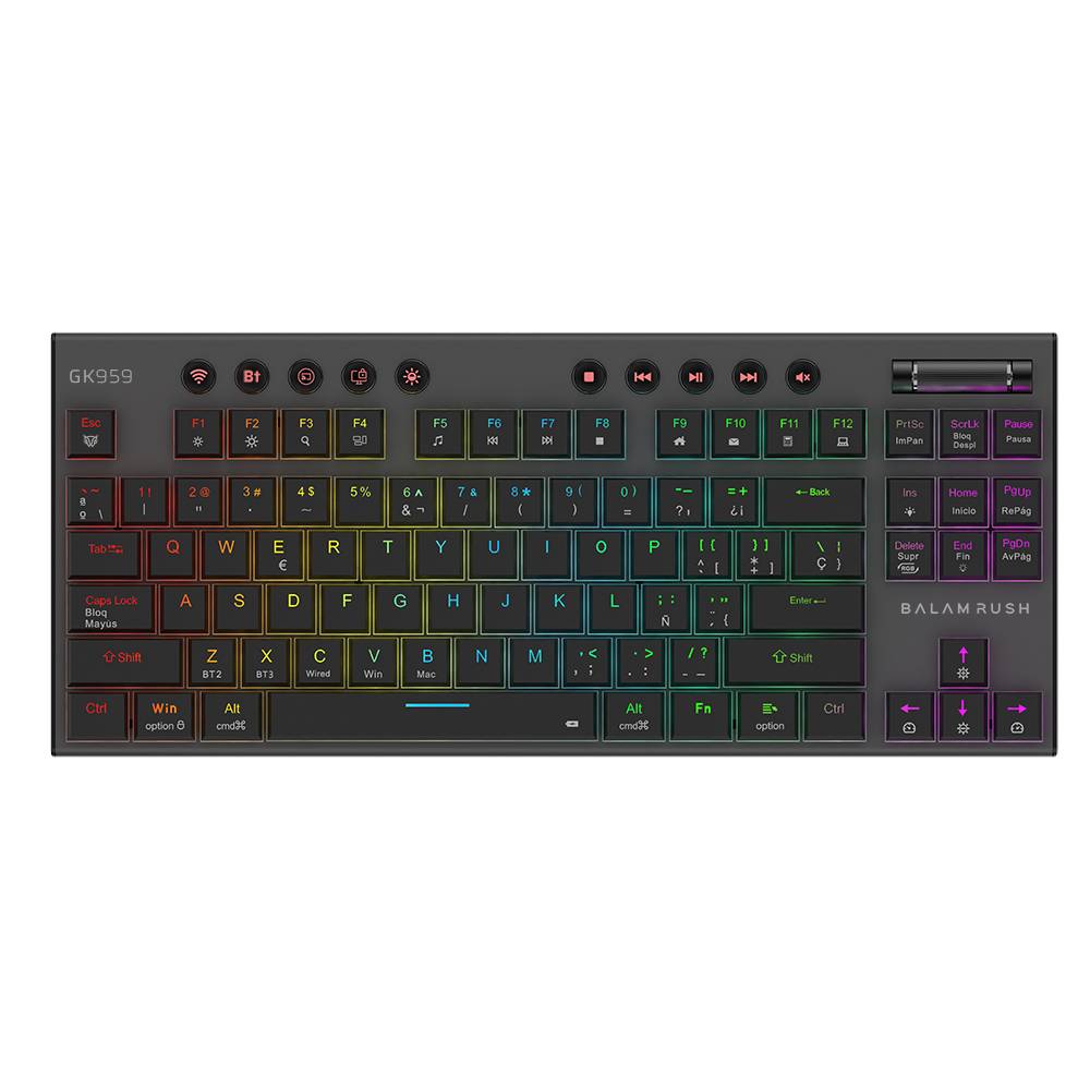 Teclados Gaming Balam Rush GK959 BR-940405 Negro
