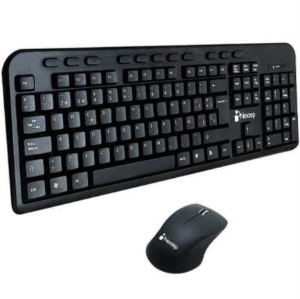 Kits para Teclado y Mouse Nextep NE-415 Negro