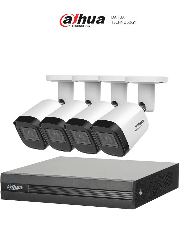 Kit de video vigilancia Dahua Technology KITXVR1B04H-I4B2A51-U 4 canales