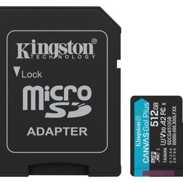 Memorias Flash Kingston Technology CANVAS GO PLUS GEN 4 SDCG4/512GB 512 GB