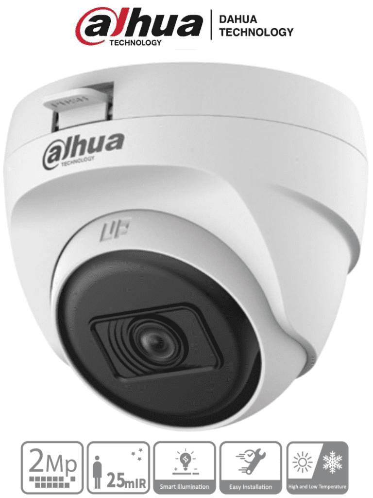 Cámara Domo Dahua Technology HD HAC-T1A21N-U-28 HD HAC-T1A21N-U-28 Interior y exterior