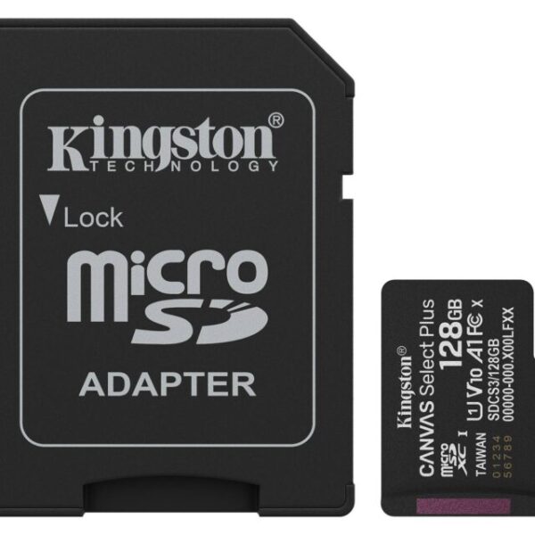 Memorias Flash Kingston Technology CANVAS SELECT PLUS GEN3 SDCS3/128GB 128 GB